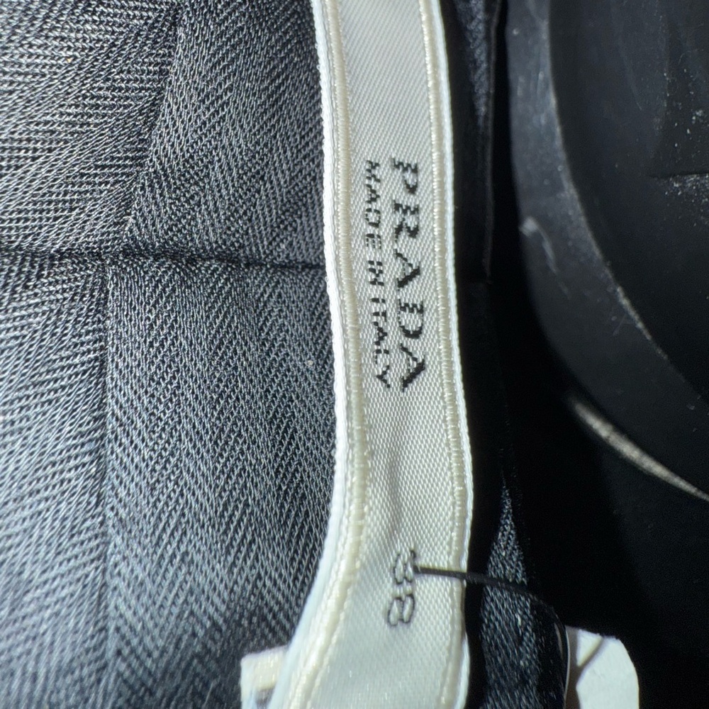 Prada Men's Charcoal Dress Trousers